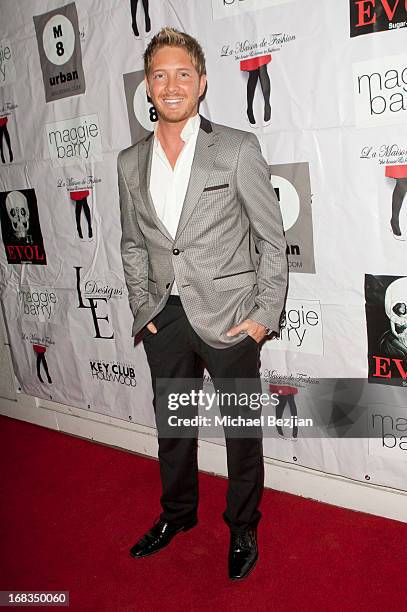 Jacob Diamond attends Celebrity Fashion Designer Maggie Barry Street Launch Party For "M8" at La Maison de Fashion on May 8, 2013 in Hollywood,...