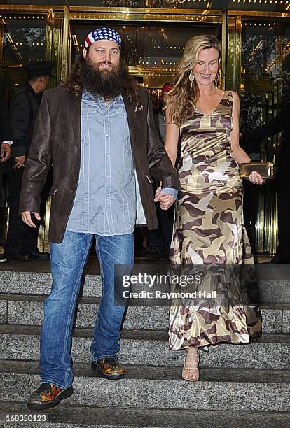 Willie Robertson and Korie Robertson are seen outside the Trump Hotel on May 8, 2013 in New York City.