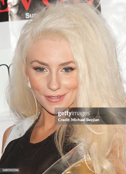 Courtney Stodden attends Celebrity Fashion Designer Maggie Barry Street Launch Party For "M8" at La Maison de Fashion on May 8, 2013 in Hollywood,...