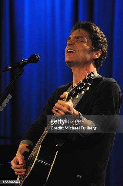 Rock musician Richard Marx performs during a broadcast of "Live From The GRAMMY Museum: Richard Marx" at The GRAMMY Museum on May 8, 2013 in Los...