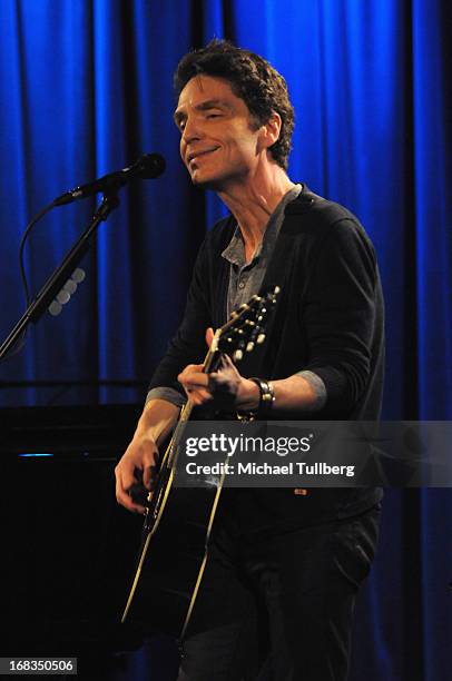 Rock musician Richard Marx performs during a broadcast of "Live From The GRAMMY Museum: Richard Marx" at The GRAMMY Museum on May 8, 2013 in Los...