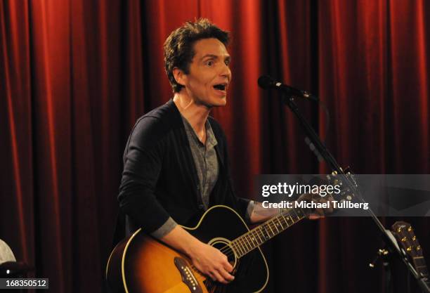 Rock musician Richard Marx performs during a broadcast of "Live From The GRAMMY Museum: Richard Marx" at The GRAMMY Museum on May 8, 2013 in Los...