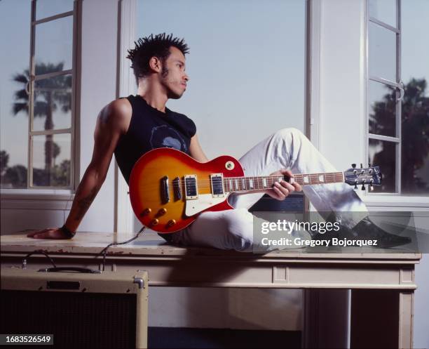 American musician Matt Simms in 2001 in Hollywood, California.