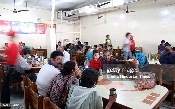 An air-conditioned hall at Sukhdev Dhaba on October 21, 2010 in Murthal, India.