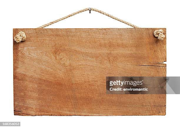 old weathered wood signboard background. - placard stockfoto's en -beelden