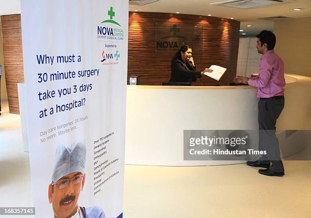 New concept of Medical fecilities at the NOVA Medical Centre at East Of Kailash on October 29, 2010 in New Delhi, India.
