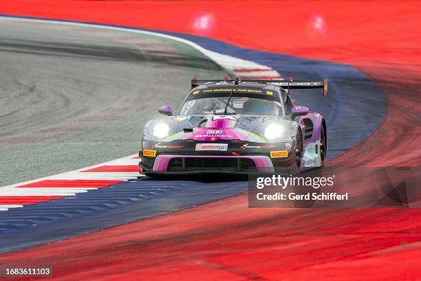 Tim Heinemann from Germany in his Porsche 911 GT3 R by Toksport WRT during the DTM training session at Red Bull Ring on September 23, 2023 in...