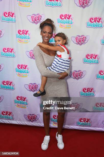 Judi Shekoni and guest attend a VIP Screening of "Cry Babies" at The Soho Hotel on September 23, 2023 in London, England.