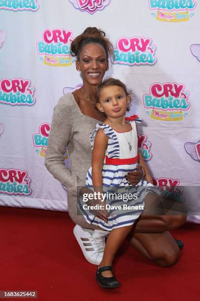 Judi Shekoni and guest attend a VIP Screening of "Cry Babies" at The Soho Hotel on September 23, 2023 in London, England.