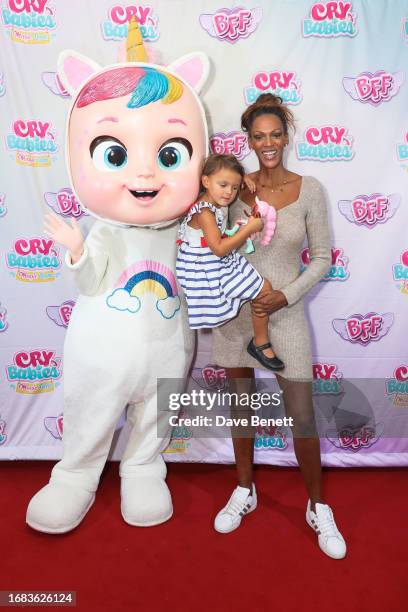 Guest and Judi Shekoni attend a VIP Screening of "Cry Babies" at The Soho Hotel on September 23, 2023 in London, England.