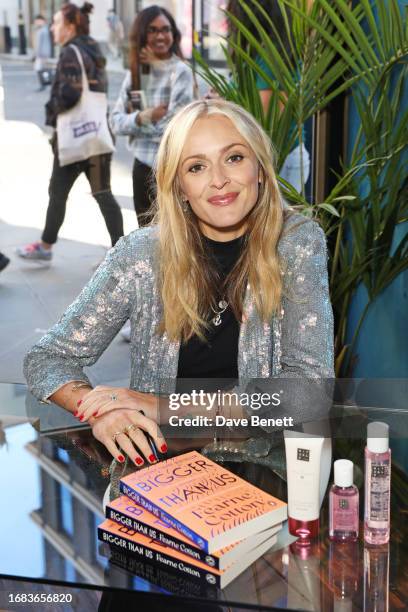 Fearne Cotton signs copies of her book "Bigger Than Us" at the Rituals Oxford Street flagship store opening on September 23, 2023 in London, England.