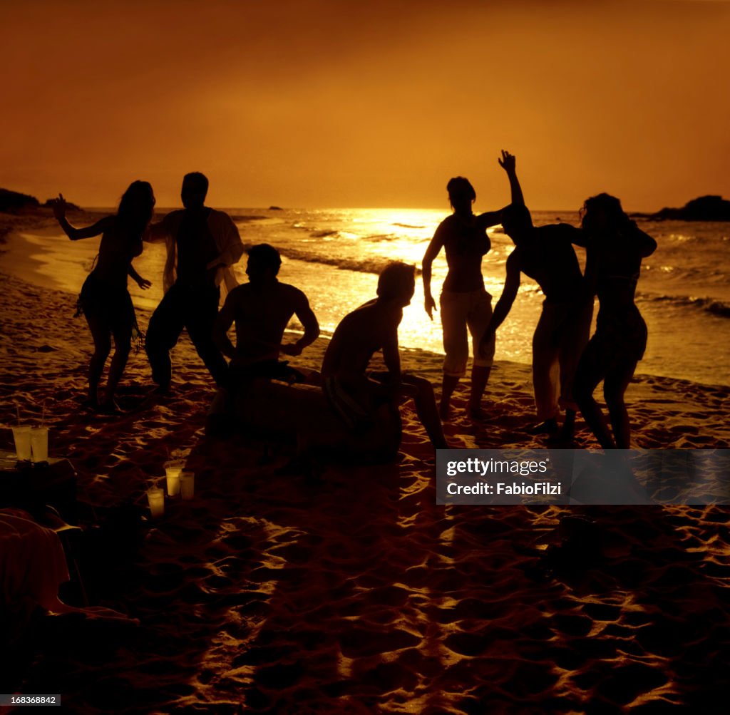 Hot party on the beach