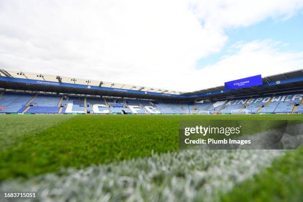 General view before the Sky Bet Championship match between Leicester City and Bristol City at King Power Stadium on September 23, 2023 in Leicester,...