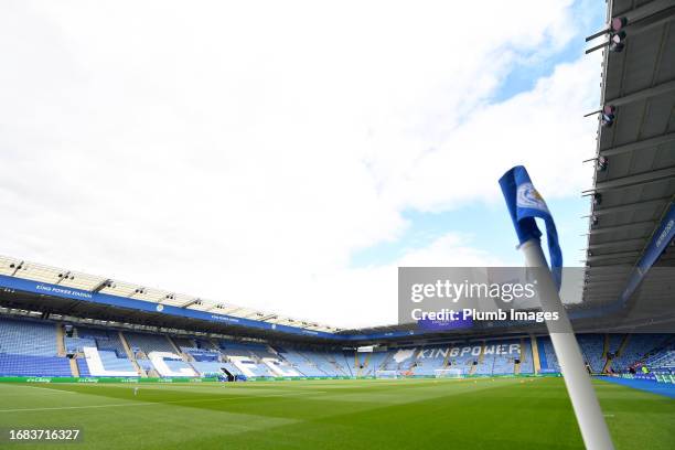 General view before the Sky Bet Championship match between Leicester City and Bristol City at King Power Stadium on September 23, 2023 in Leicester,...