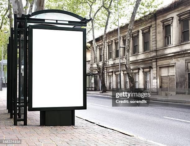 blank billboard xxl - istanbul street stock pictures, royalty-free photos & images