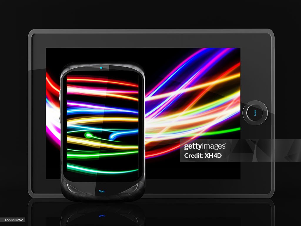 Light Painting Tablet and mobilephone