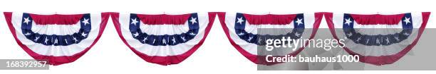 patriotic bunting decorations - vimpel bildbanksfoton och bilder