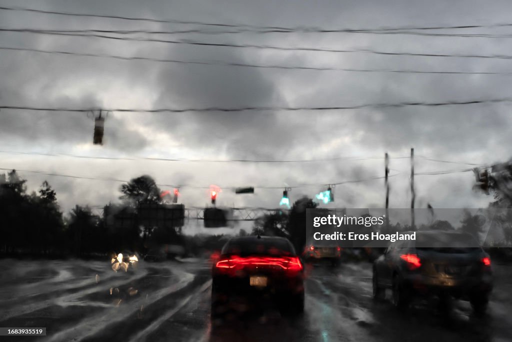 Tropical Storm Ophelia Brings Heavy Rains And High Winds To North Carolina Coastline
