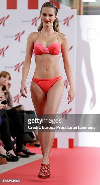 Astrid Klisans presents 'Special K' bathing suits collection on May 8, 2013 in Madrid, Spain.