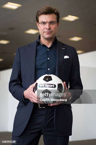Marc Watson, head of BT Vision at BT Group Plc, poses for a photograph during the launch of the company's new sports television channel BT Sport in...