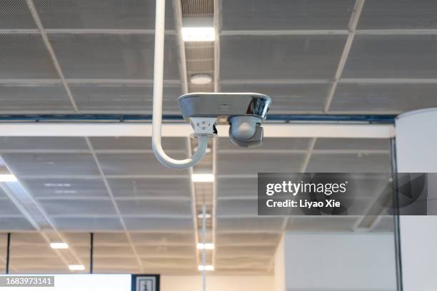 security camera from the ceiling - business security camera stock pictures, royalty-free photos & images