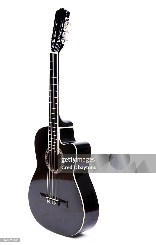 Black Acoustic Gitarre