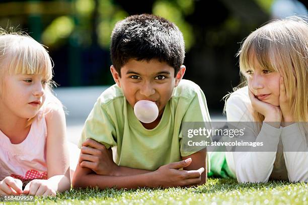 children - bubble gum kid stock pictures, royalty-free photos & images
