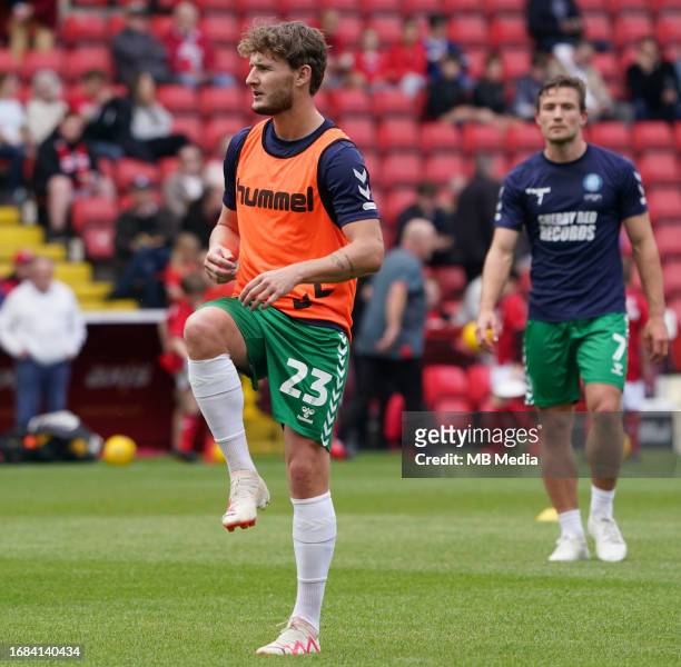 Kieran Sadlier of Wycombe Wanderers before the Sky Bet League One match between Charlton Athletic and Wycombe Wanderers at Oakwood VCD on September...