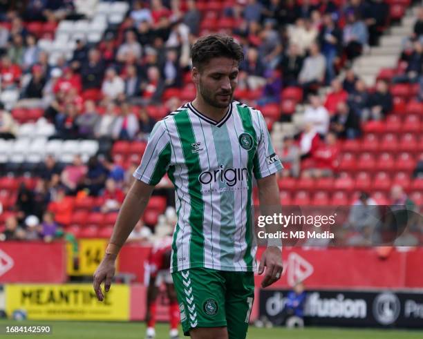 Luke Leahy of Wycombe Wanderers during the Sky Bet League One match between Charlton Athletic and Wycombe Wanderers at Oakwood VCD on September 23,...