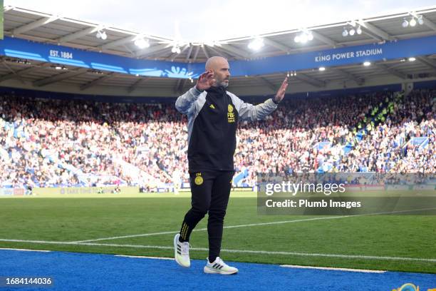 Leicester City Manager Enzo Maresca during the Sky Bet Championship match between Leicester City and Bristol City at King Power Stadium on September...