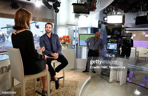 Actor Chris Pine appears on NBC News' "Today" show on May 9, 2013 --