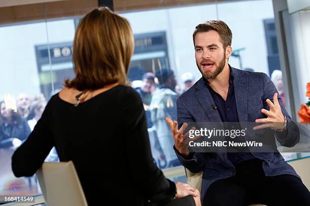 Actor Chris Pine appears on NBC News' "Today" show on May 9, 2013 --