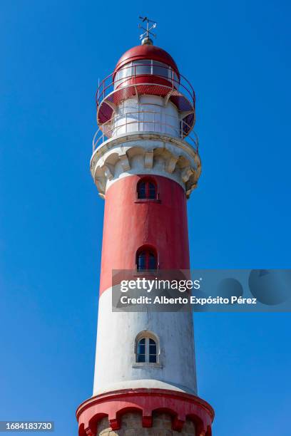 lighthouse building in a sunny day- swakopmund, namibia - namibian cultures stock pictures, royalty-free photos & images