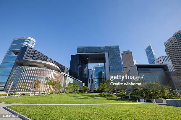 new central government complex - hong kong legislative council stock pictures, royalty-free photos & images