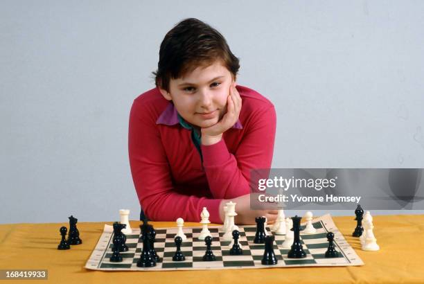 Judit Polgar is photographed April 8, 1986 in New York City.