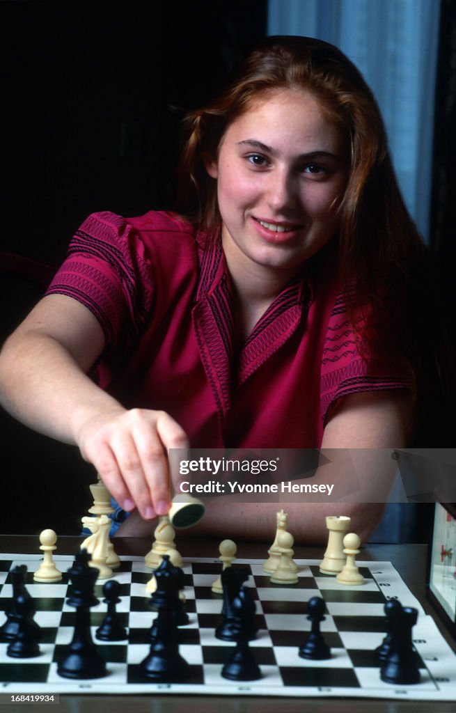 Chess grandmaster Judit Polgar is photographed July 8, 1992 in New