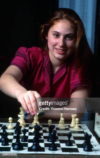 Chess grandmaster Judit Polgar is photographed July 8, 1992 in New York City.
