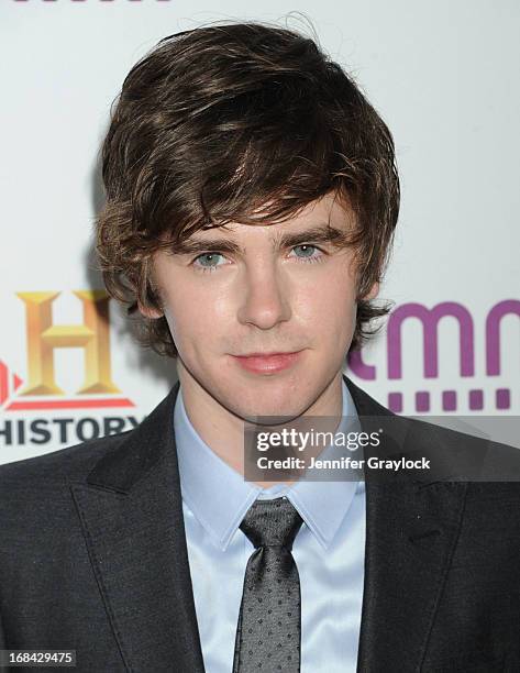 Actor Freddie Highmore attends the A+E Networks 2013 Upfront at Lincoln Center on May 8, 2013 in New York City.