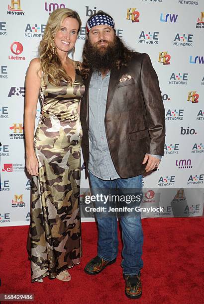 Willie Robertson and Korie Robertson attend the A+E Networks 2013 Upfront at Lincoln Center on May 8, 2013 in New York City.