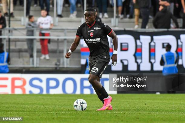 Jonathan BUATU of Valenciennes during the Ligue 2 BKT match between Amiens Sporting Club and Valenciennes Football Club on September 23, 2023 at...