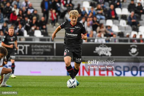 David KRUSE of Valenciennes during the Ligue 2 BKT match between Amiens Sporting Club and Valenciennes Football Club on September 23, 2023 at Stade...