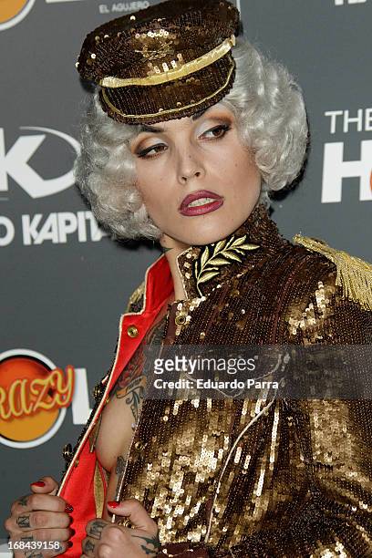 Vinila von Bismark attends 'The crazy hole' premiere photocall at Kapital theatre on May 9, 2013 in Madrid, Spain.