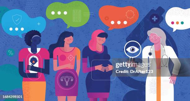 health care for women of reproductive age - reproductive organ stock illustrations