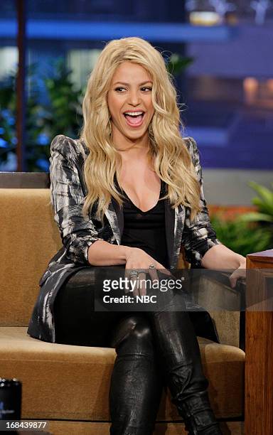 Episode 4458 -- Pictured: Singer Shakira during an interview on May 9, 2013 --