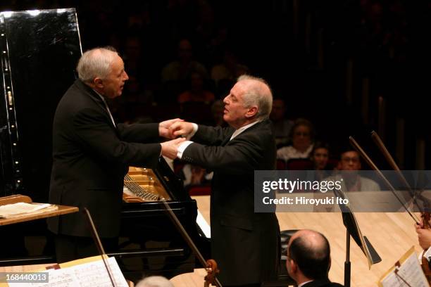 Pierre Boulez conducting Chicago Symphony Orchestra in all-Bartok program at Carnegie Hall on Saturday night, May 14, 2005.This image:Pierre Boulez...