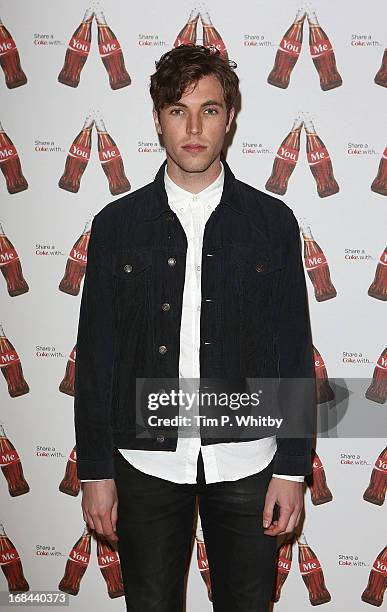 Actor Tom Hughes attends the launch of Coca-Cola's, Share a Coke campaign at One Marylebone on May 9, 2013 in London, England.