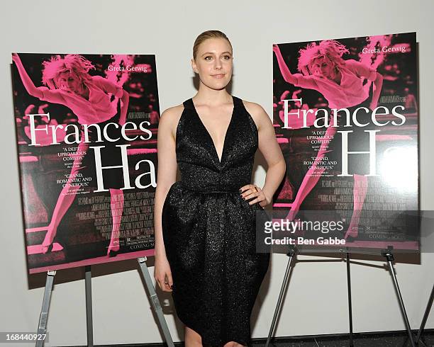 Actress Greta Gerwig attends "Frances Ha" New York Premiere at MOMA on May 9, 2013 in New York City.