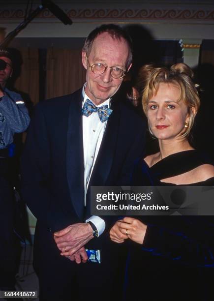 Schauspieler Hans-Peter Korff mit Ehefrau Christiane Leuchtmann, circa 1993.