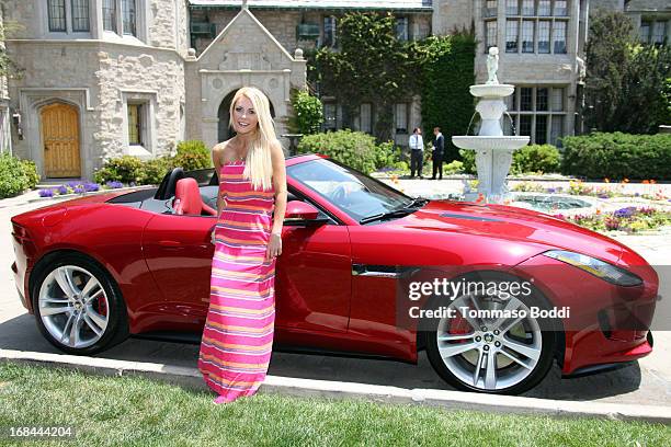 Playmate Crystal Hefner attends the 2013 Playboy Playmate of the Year announcement and reception held at The Playboy Mansion on May 9, 2013 in...