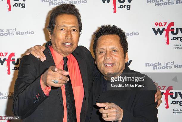 Singer Alejandro Escovedo and Recording Artist Garland Jeffreys attend the 6th Annual WFUV Spring Gala at The Edison Ballroom on May 9, 2013 in New...